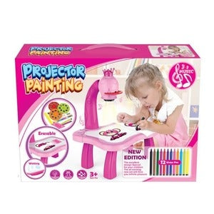 LED Projector Art Painting Table for Kids